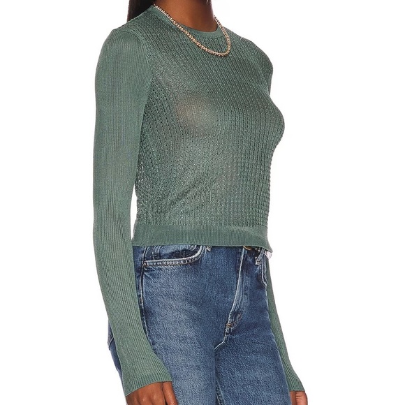 Free People H20 Crew Pullover In Jaded S Small New NWT - Picture 2 of 5